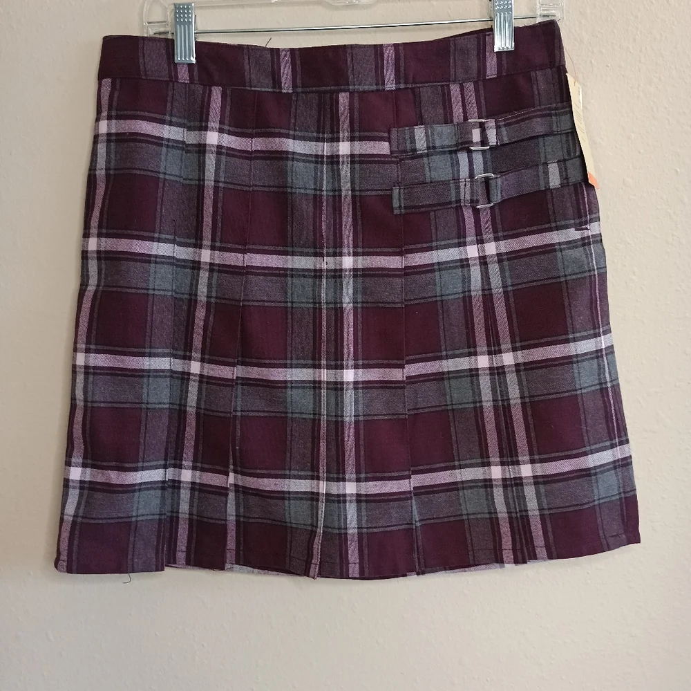 French Toast plaid pleated skirt Size 14 1/2 NWT